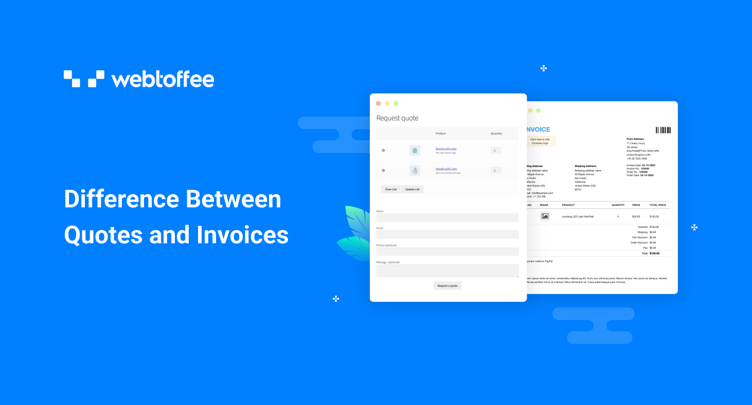 featured image of Difference Between Quotes and Invoices in eCommerce