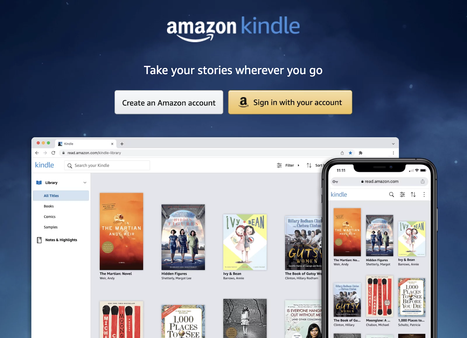 amazon kindle website