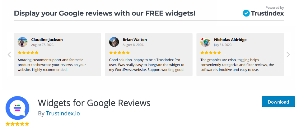 widget for google reviews
