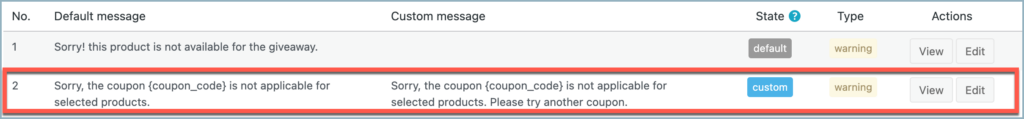 Smart Coupon for WooCommerce-After adding custom message