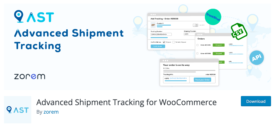 advanced shipment tracking for woocommerce