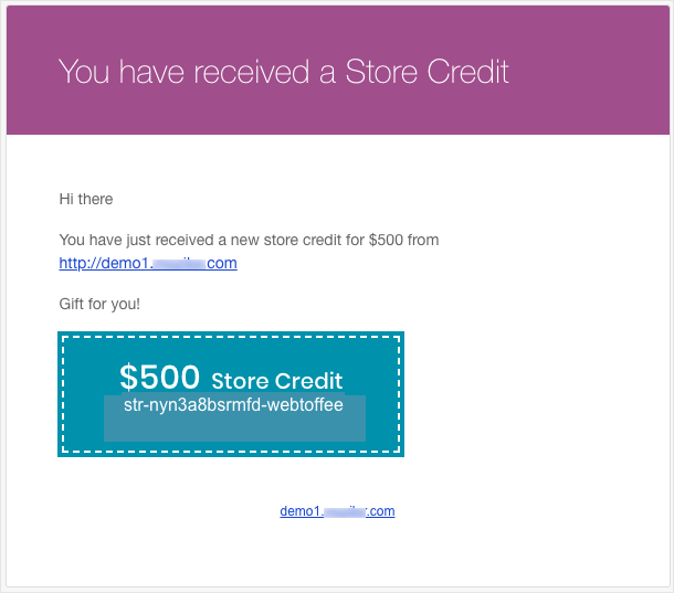 email store credit coupons in woocommerce