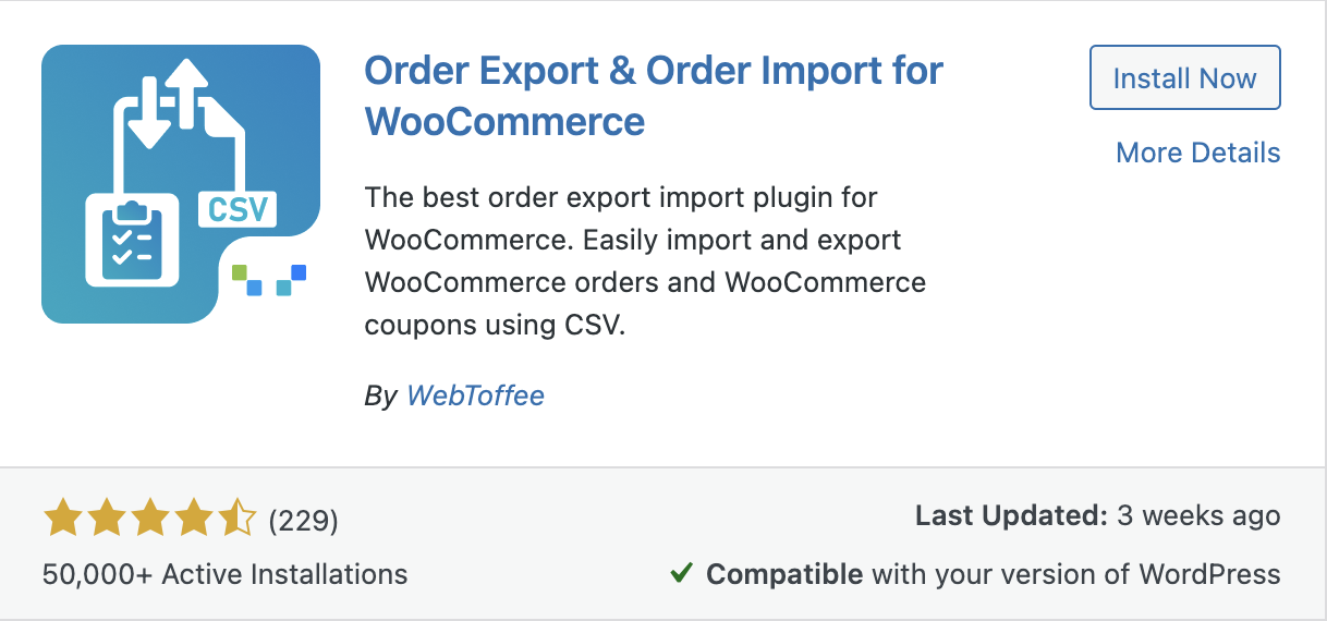 Order Import Export for WooCommerce