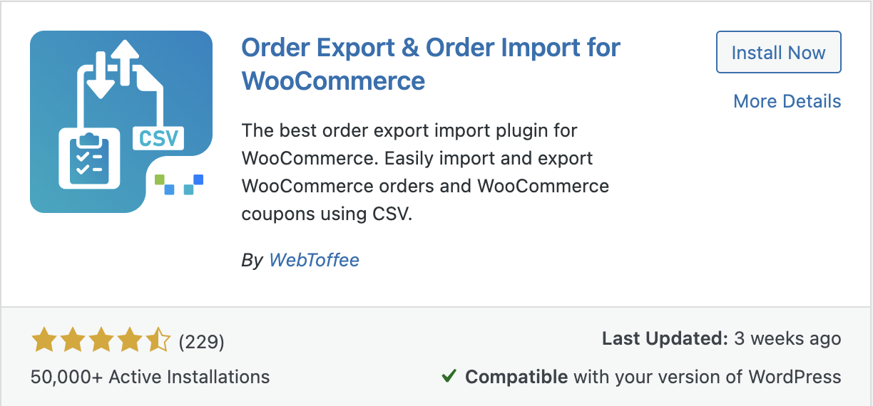 WebToffee Order Import Export Plugin for WooCommerce