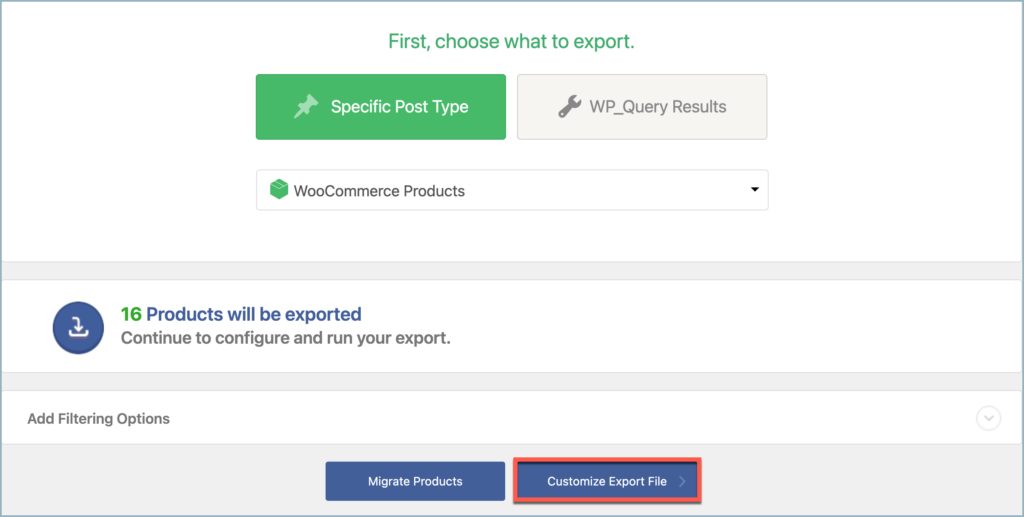 WP All Export - Home page