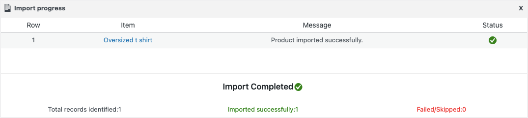 onbackorder-product-imported-successfully