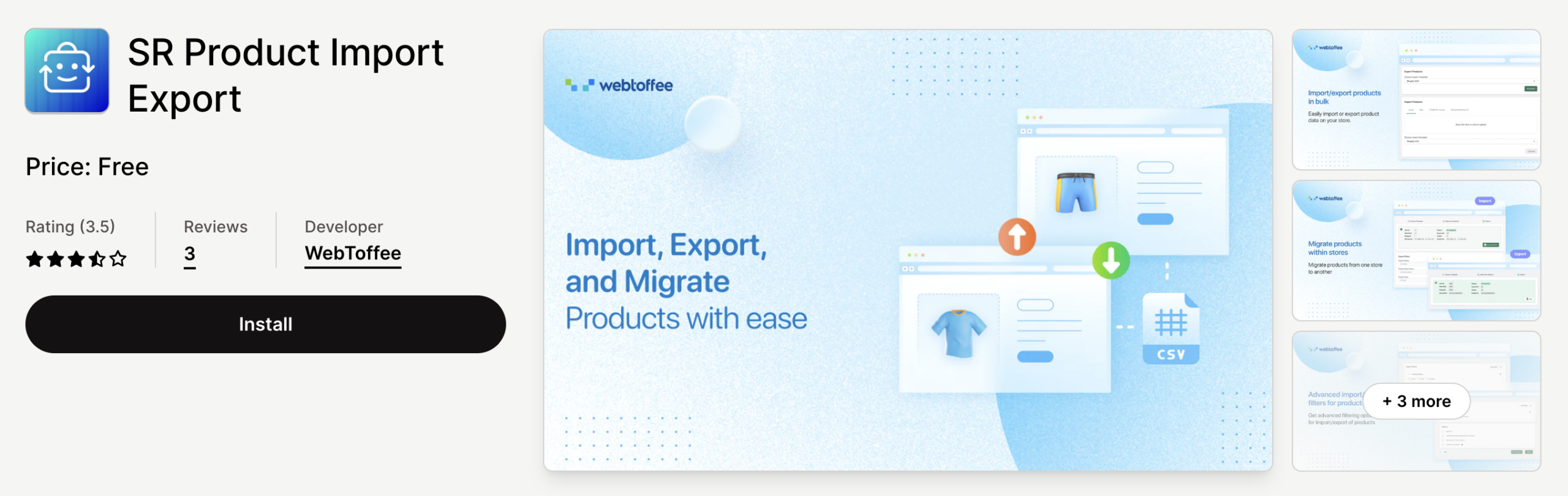 StoreRobo Product Import Export App
