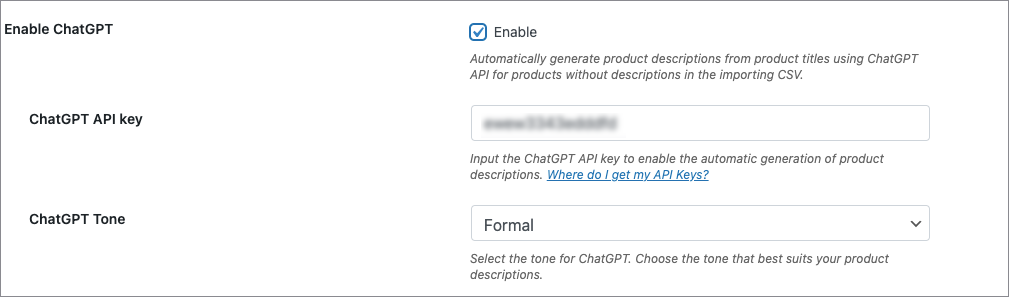 Enabling ChatGPT
