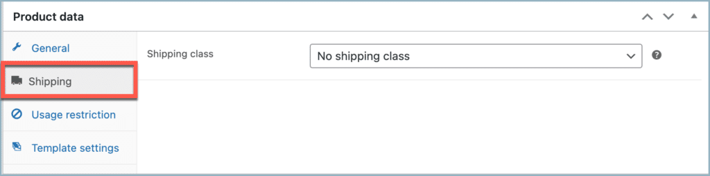 Gift cards-shipping class