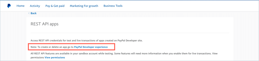 PayPal Business Account - PayPal Developer Experience
