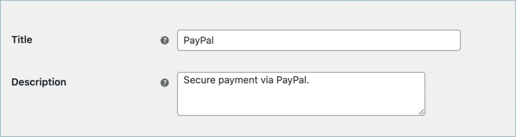PayPal Credentials