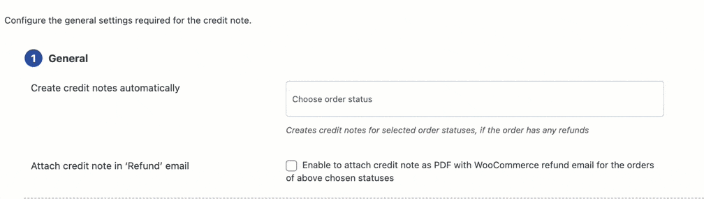 Choosing the order statuses
