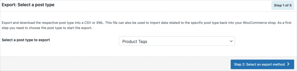 selecting post as product tags
