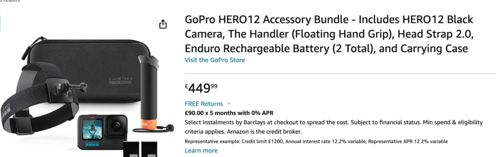 GoPro Bundled product