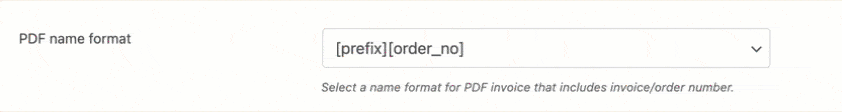Choosing a PDF name format