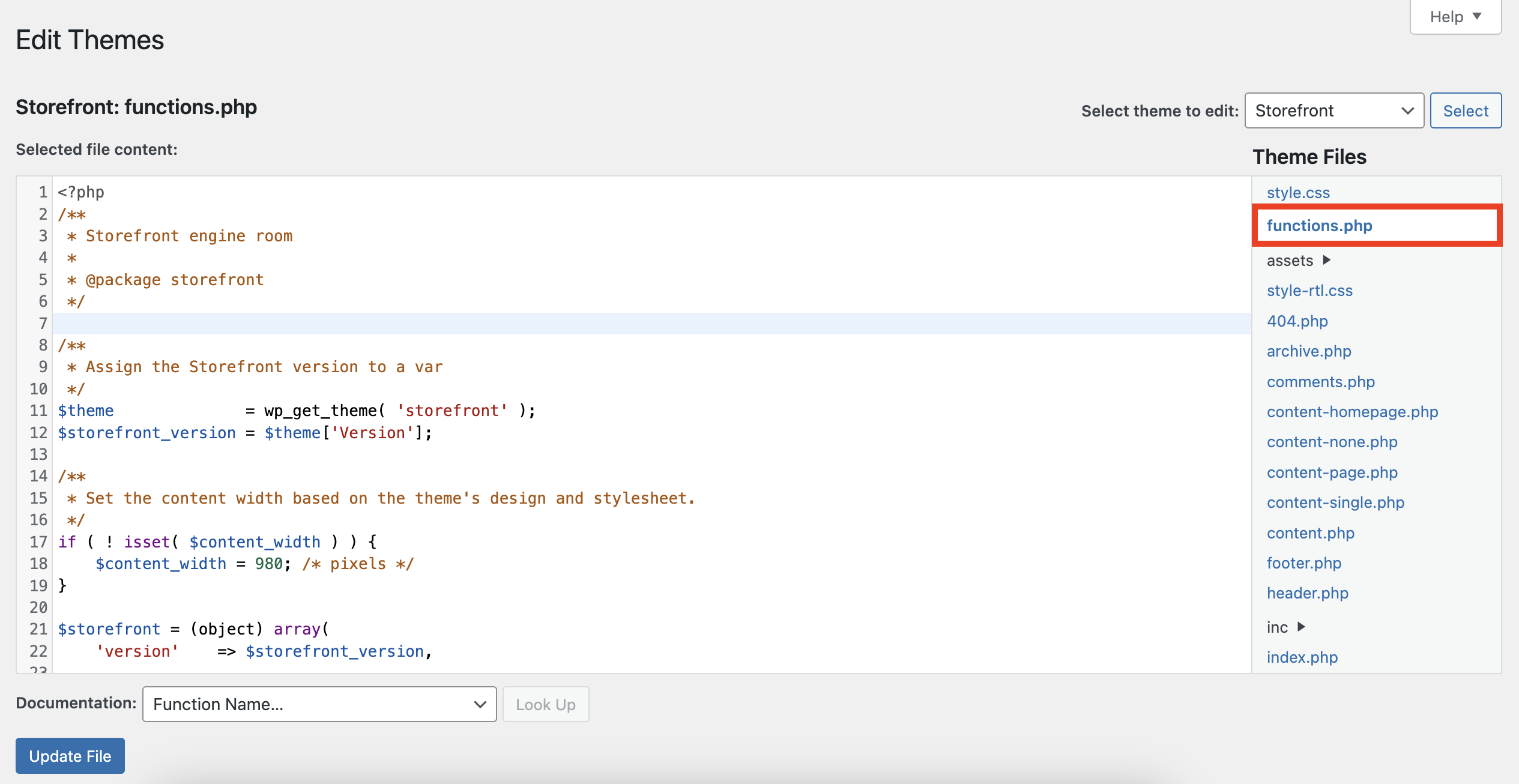 Theme File Editor