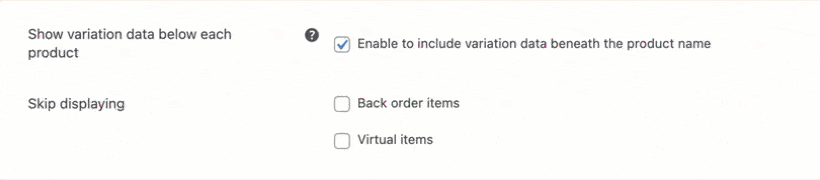 Excluding backorder and virtual items