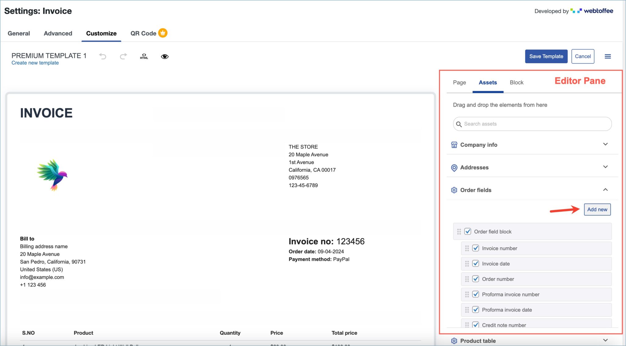 How to Add Order Meta to WooCommerce Invoices Using the Customizer