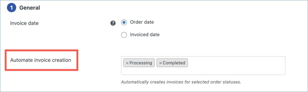 Automate invoice creation