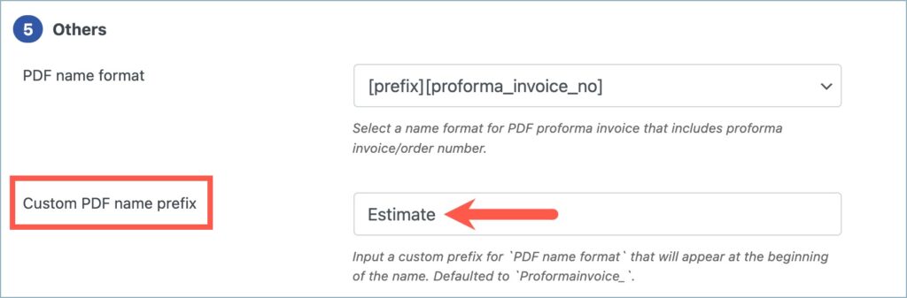Adding a custom PDF name prefix