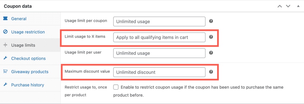 Smart Coupons for WooCommerce - Coupon Usage limits