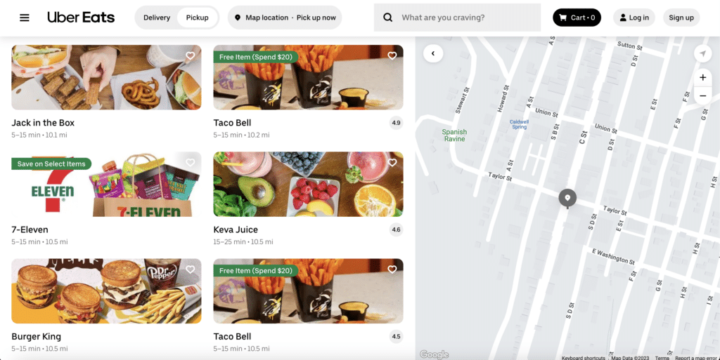 Personalized recommendations from Uber Eats