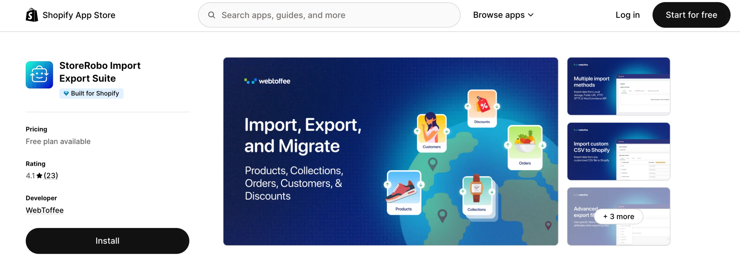 StoreRobo Import Export Suite