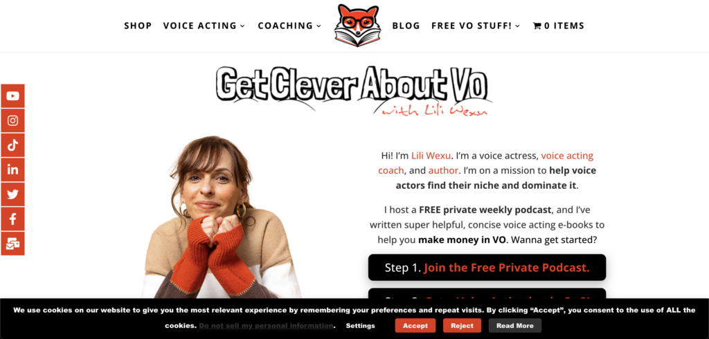 Get Clever about VO cookie Banner