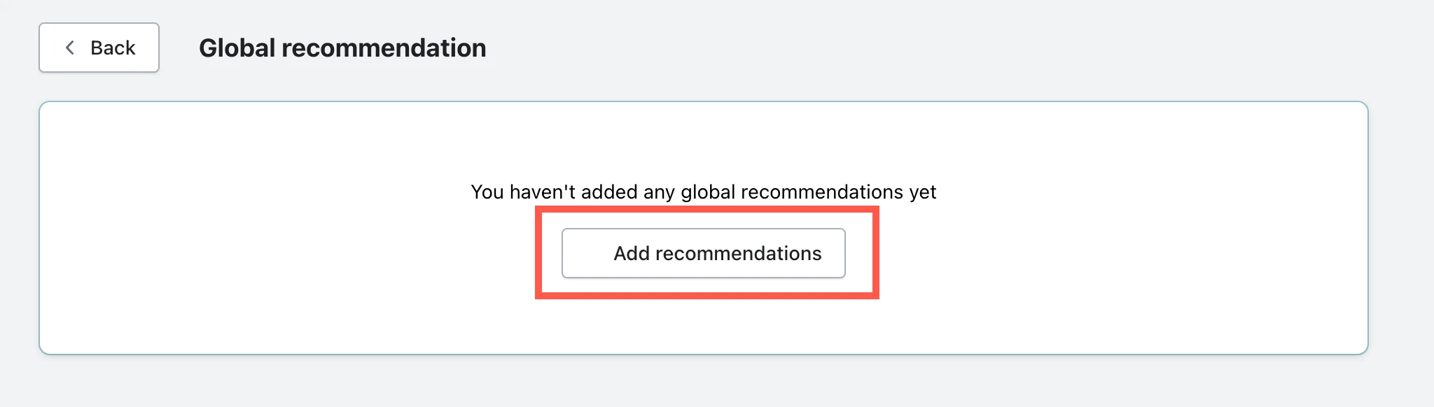 Automatic recommendation