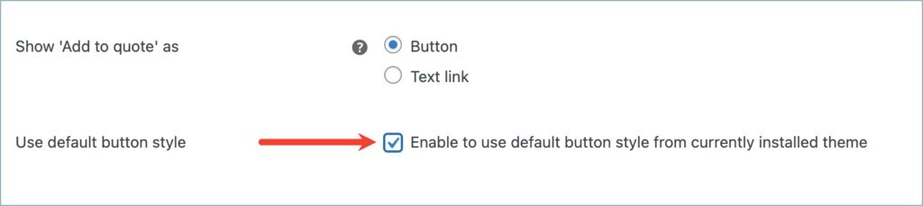 Using default button style