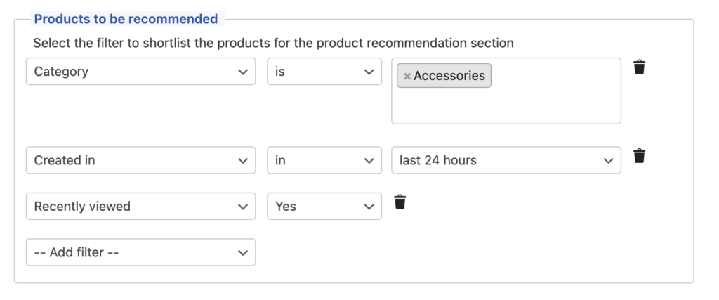 WooCommerce product recommendations - Product to be recommended