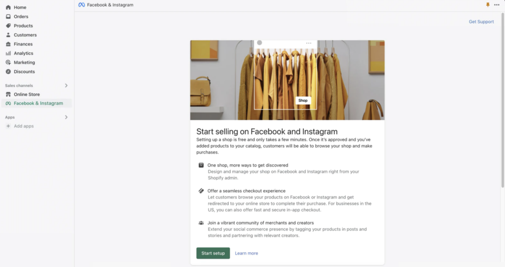 Shopify App: Facebook and Instagram