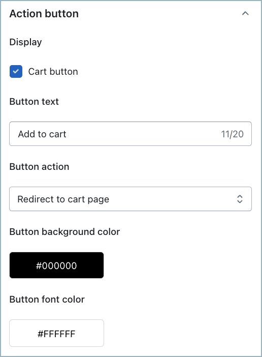Action button customization