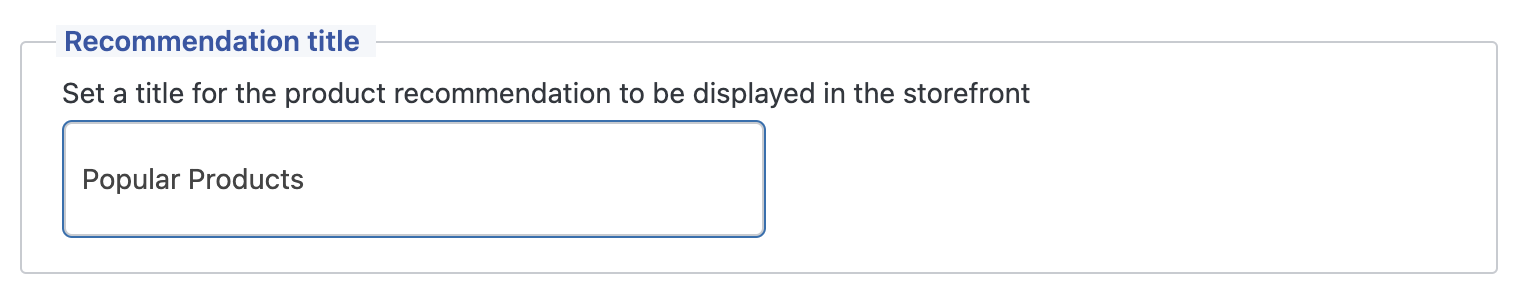 popular products title