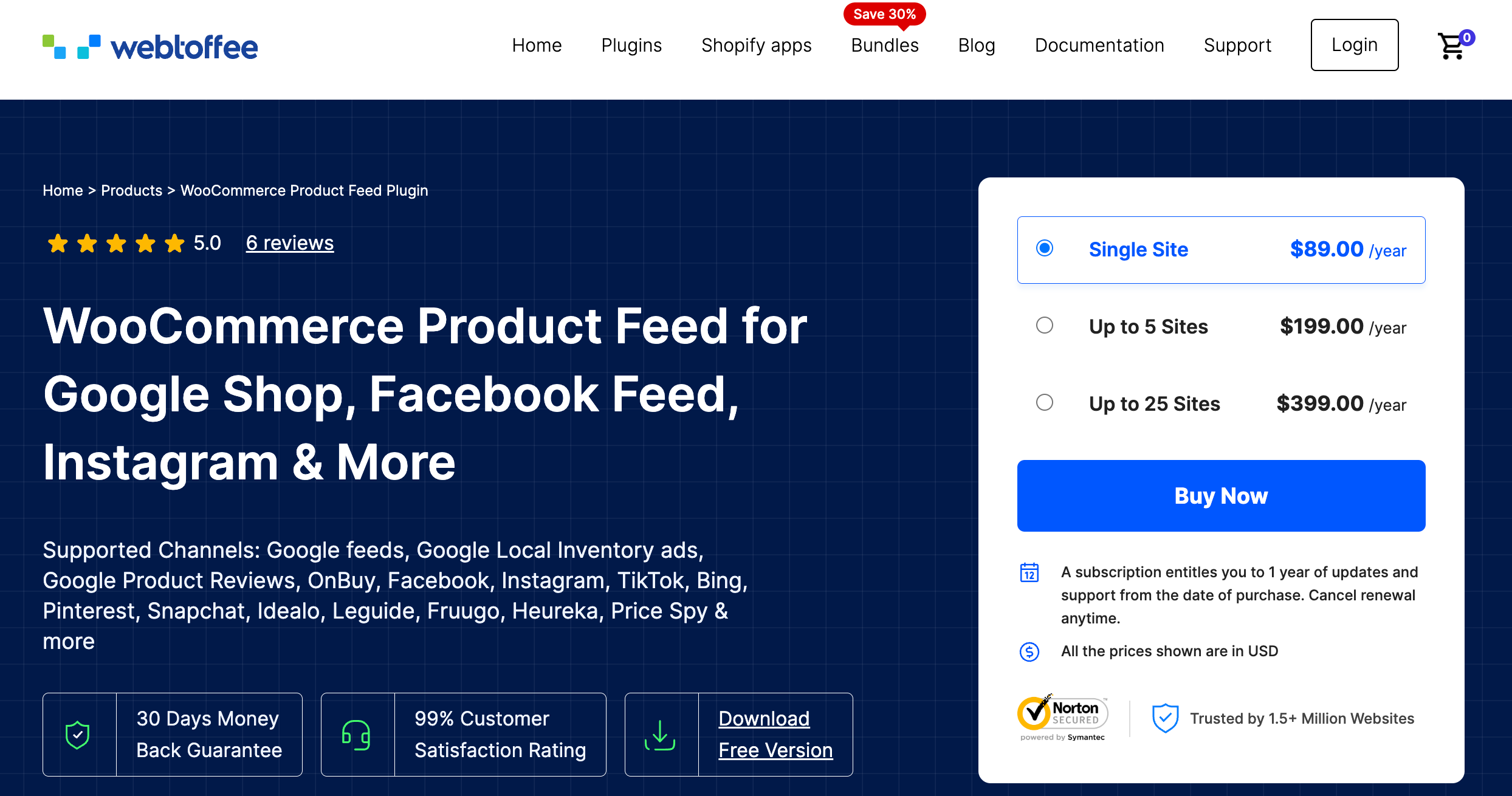 WebToffee Product Feed Plugin