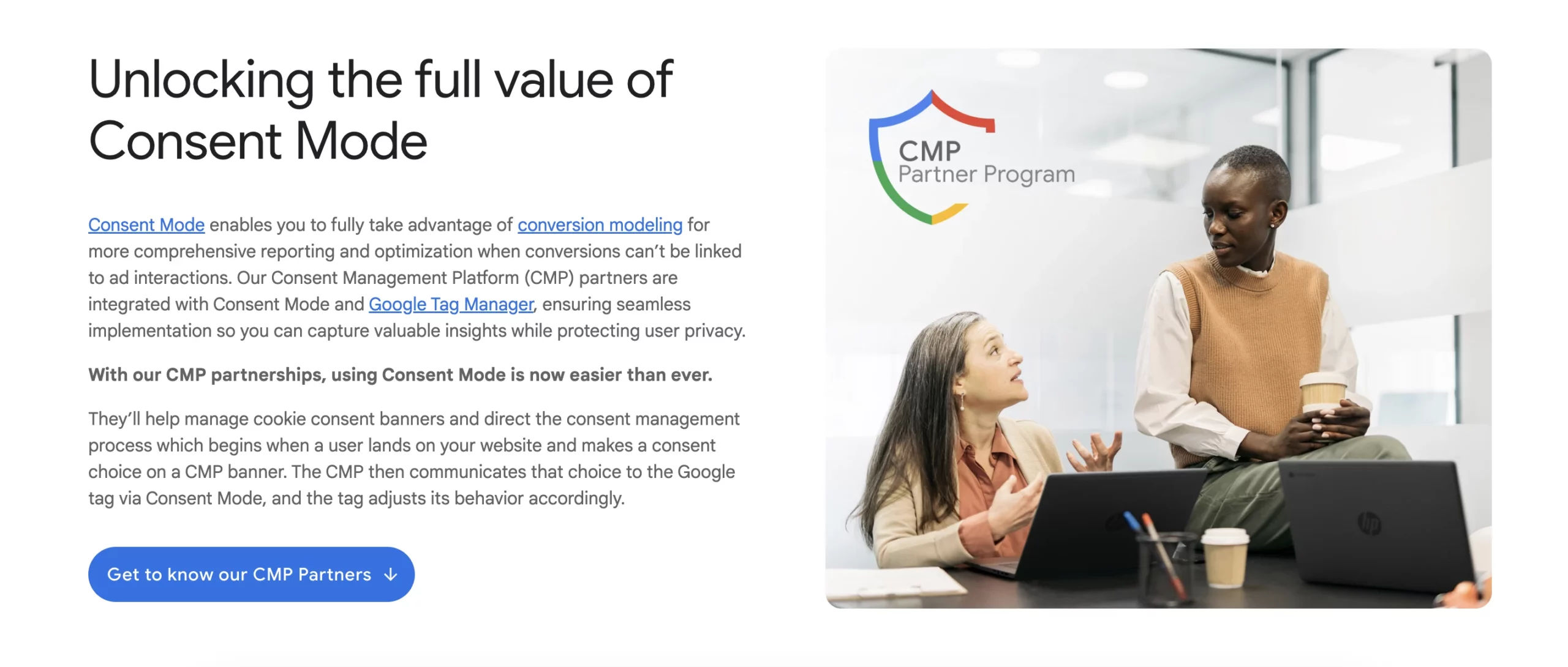 Google CMP Partner Program