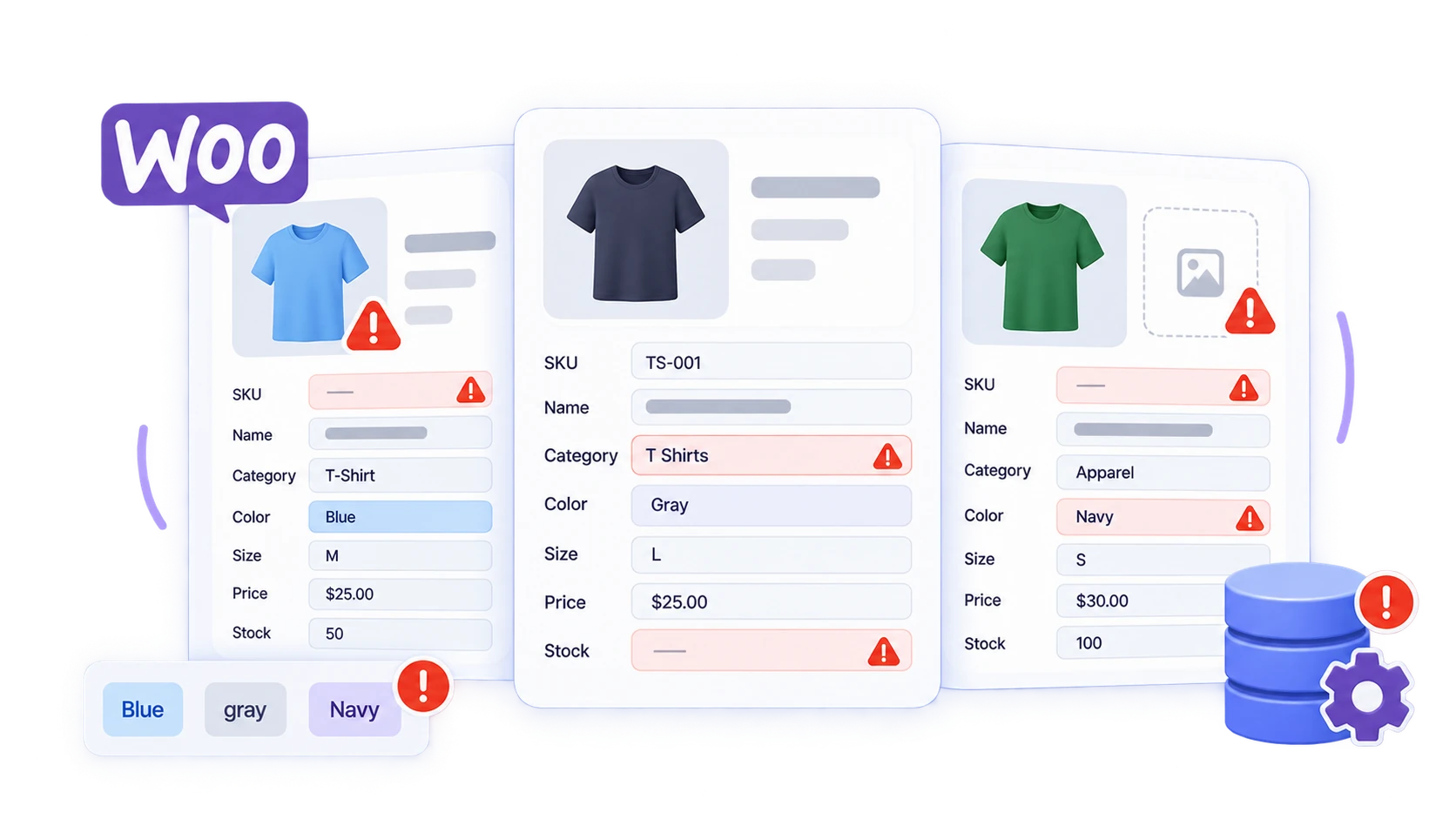 Inconsistent or Incomplete Product Information