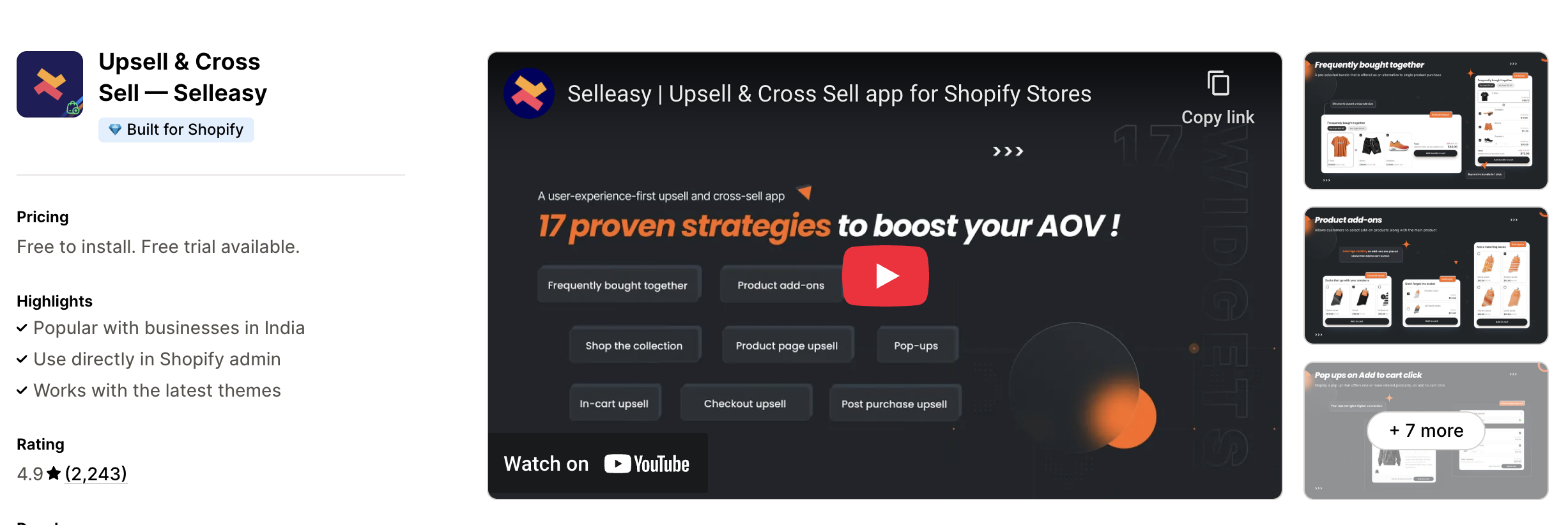 Upsell & Cross Sell — Selleasy