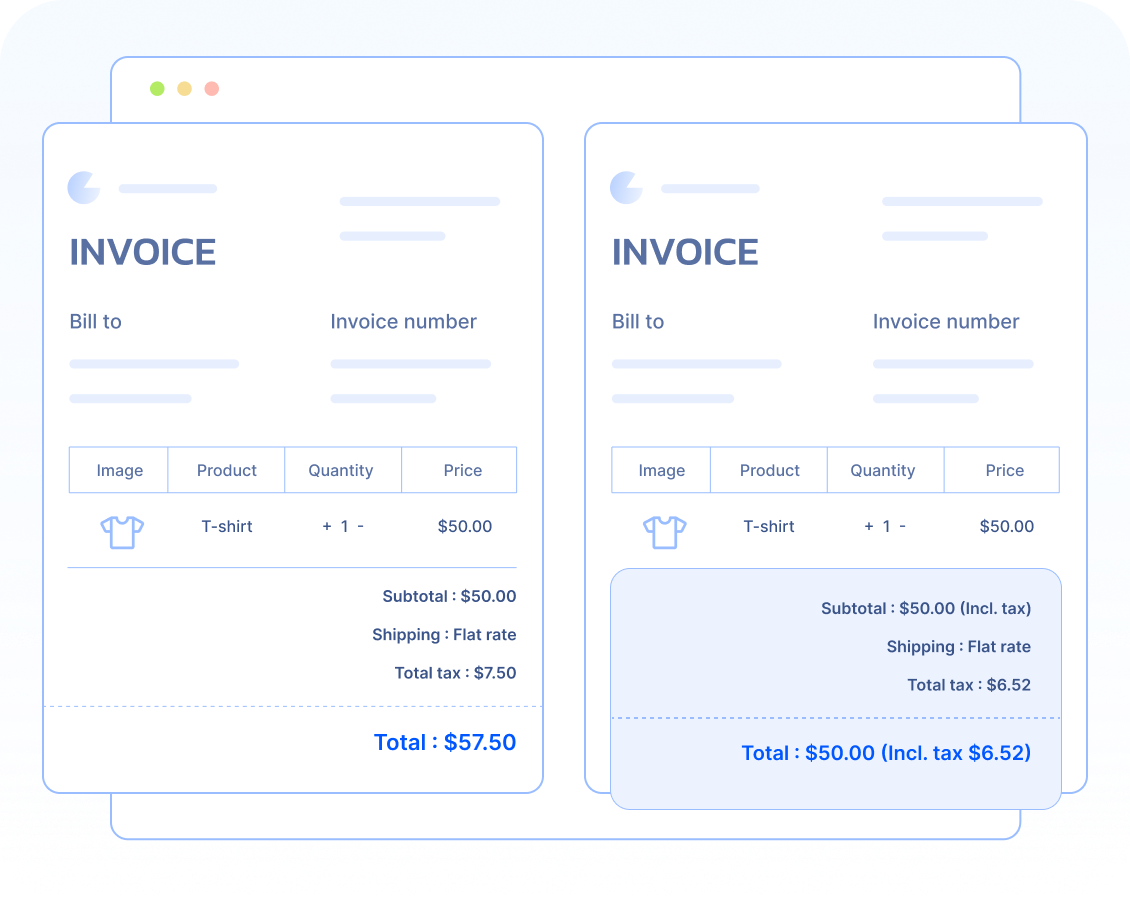 WooCommerce PDF Invoices tax calculation