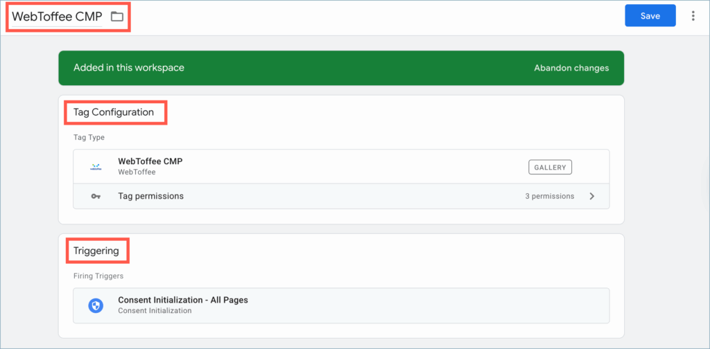 WebToffee CMP - Tag