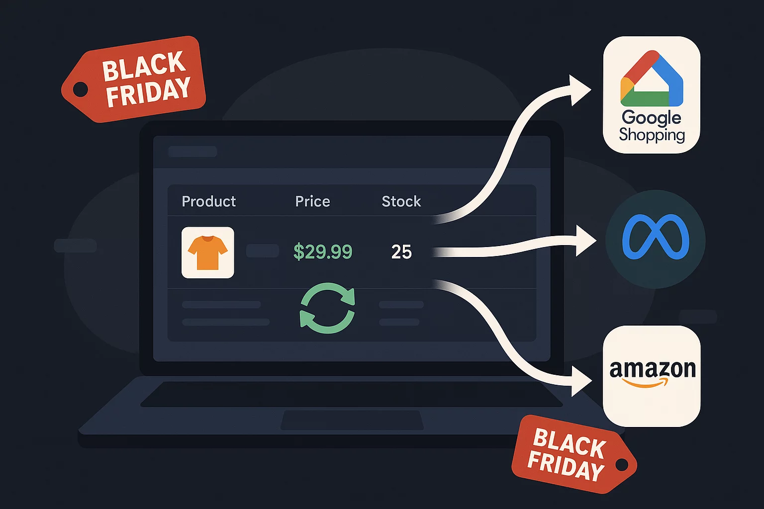 Optimizing product feeds for black friday sales
