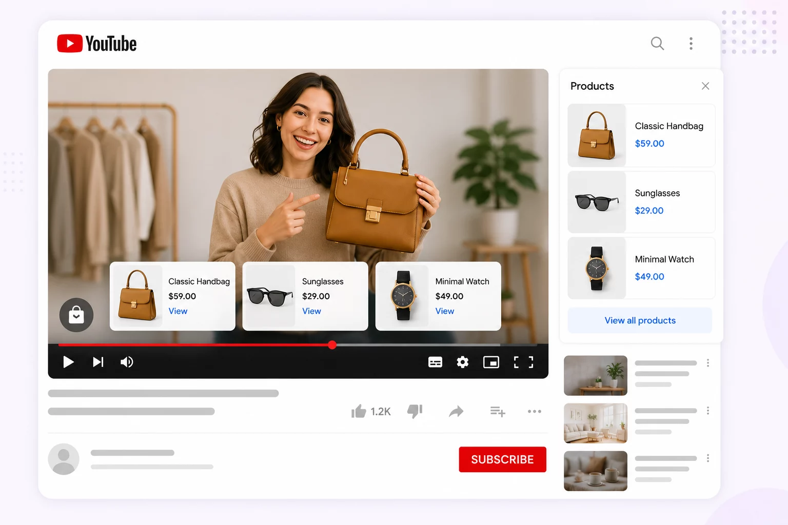 YouTube Shopping