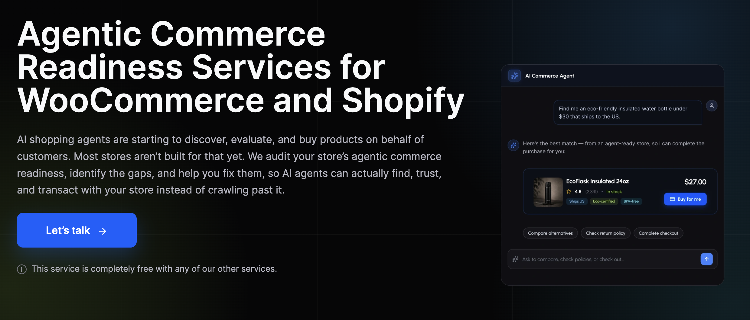 Agentic Commerce Readiness Services