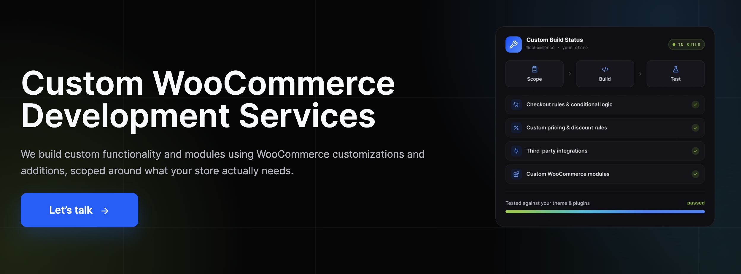 Custom WooCommerce Development Services