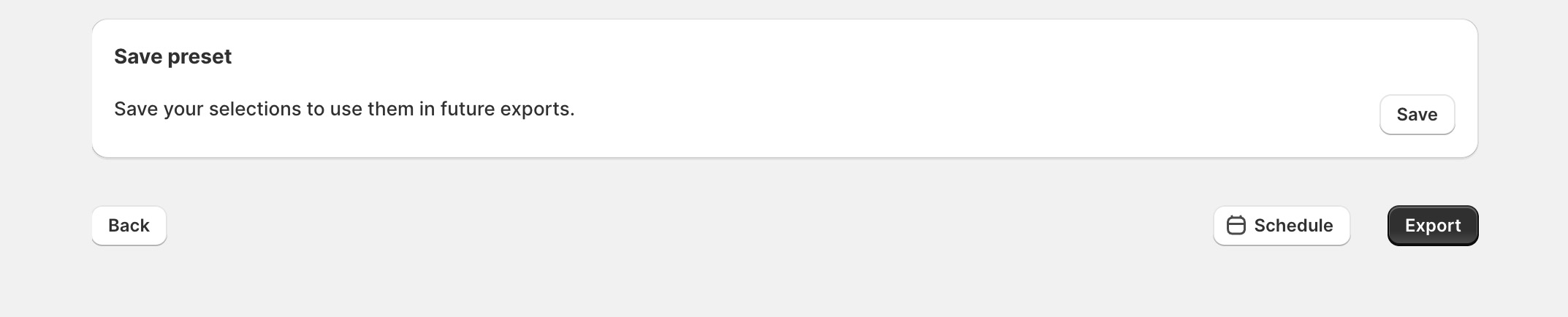 Starting or scheduling the Location export