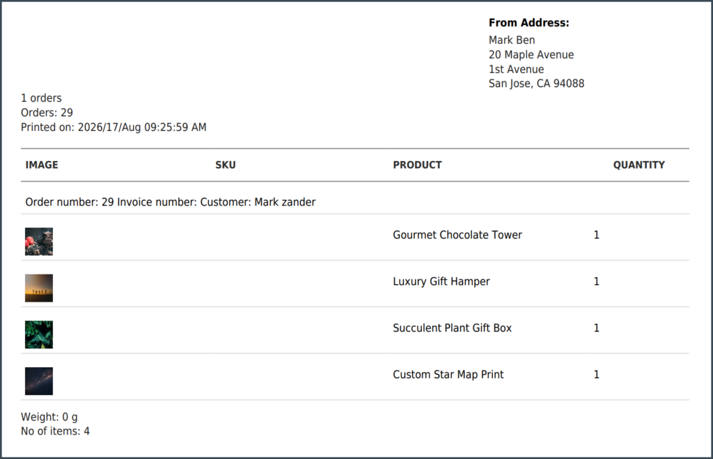 Bundled items only - Proforma bundled display option