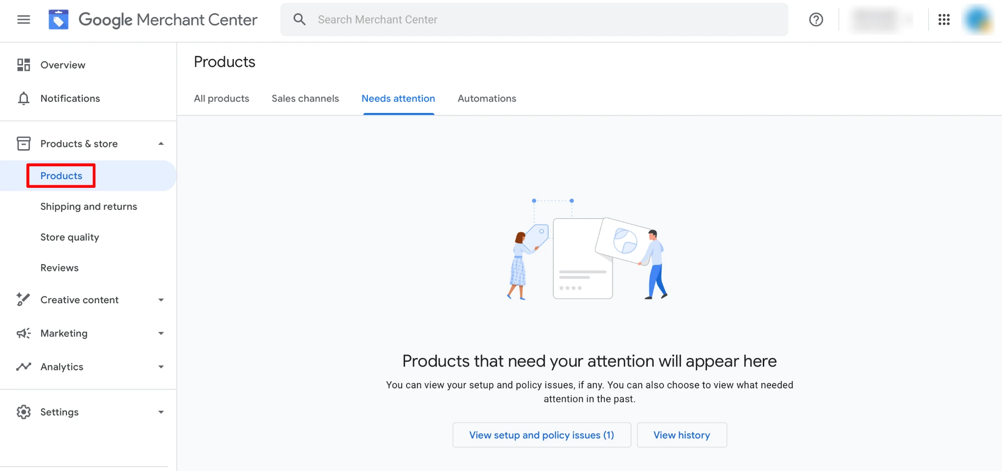 Google merchant center image warnings