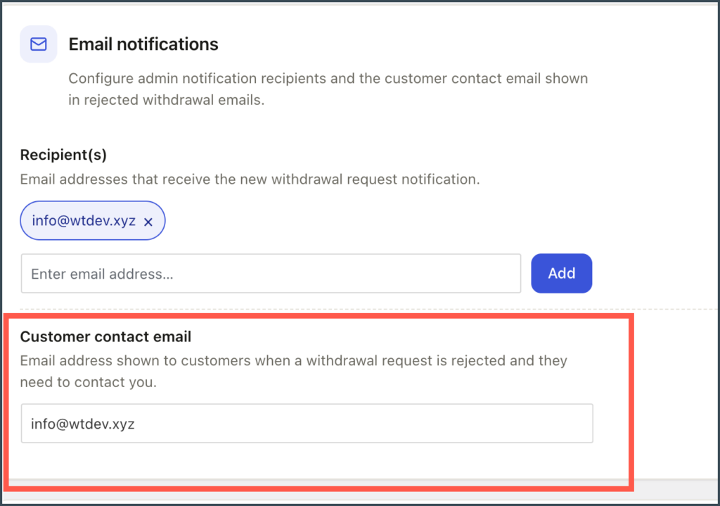 Configure Email Notifications