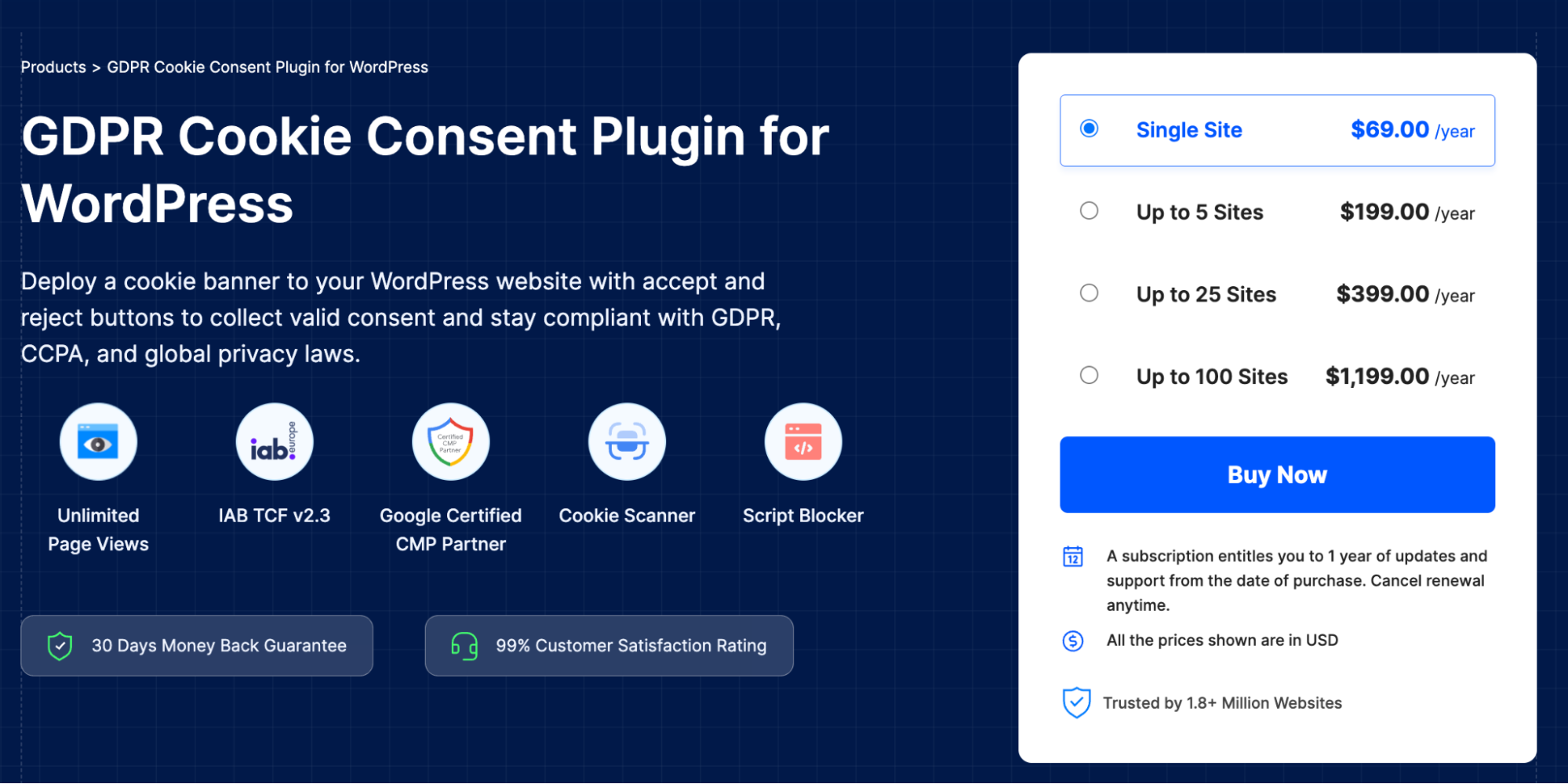 GDPR Cookie Consent by WebToffee