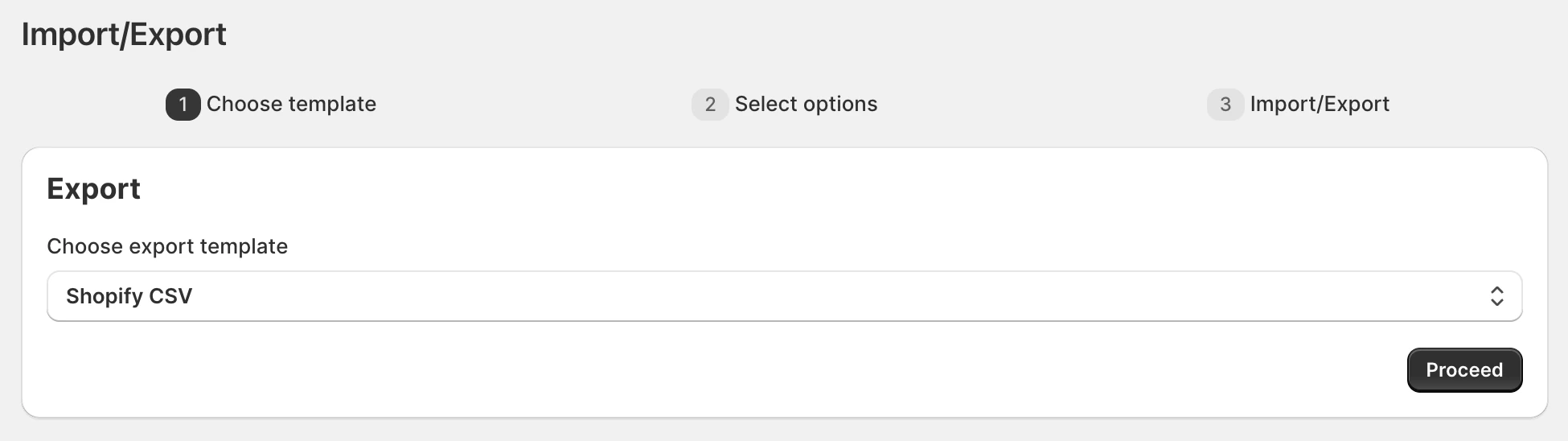 Export Shopify Collections